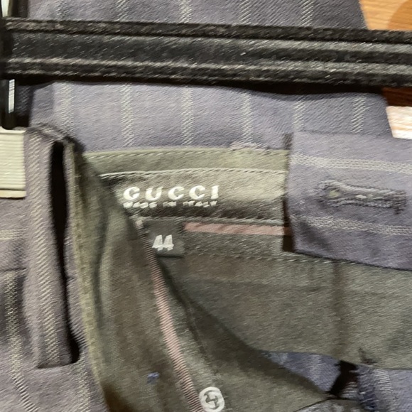 Gucci navy pinstripe pants - Picture 3 of 4